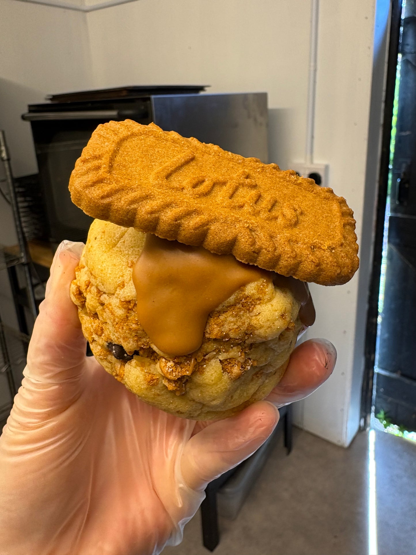 Biscoff Stuffed Cookie